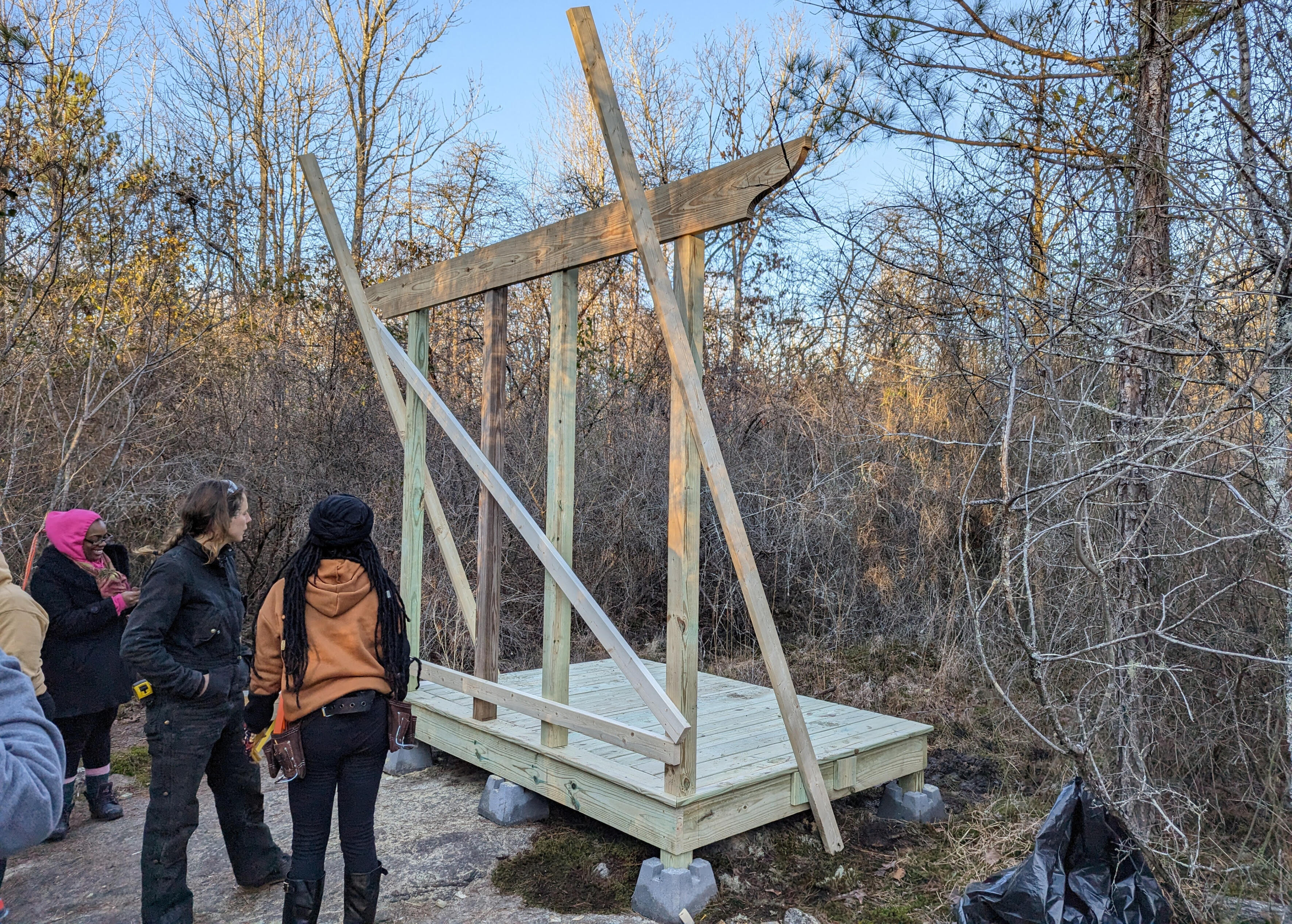 Wise Women Build group build shower